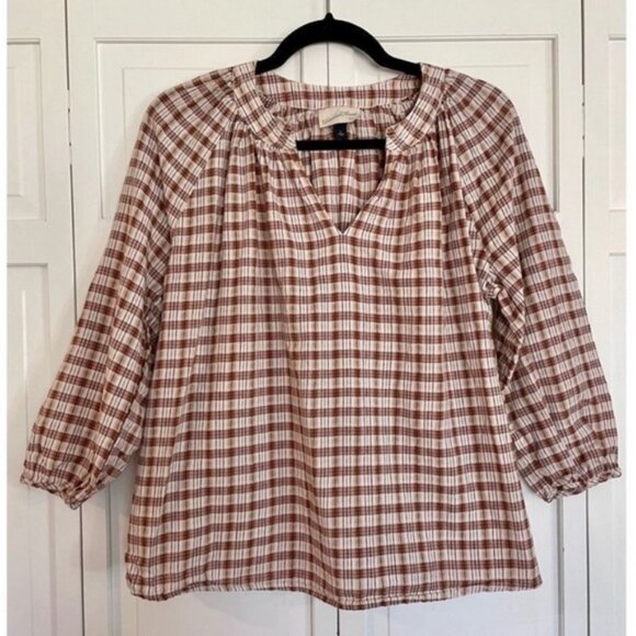 Universal Thread Plaid Top - Picture 2 of 2